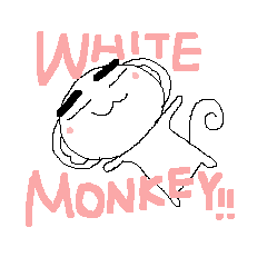 WHITE  MONKEY!!
