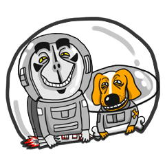 Rocket Astroman and his dog