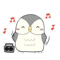 Hooty – the cute owl – grey color set