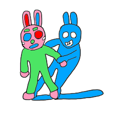 ウサギと青い影