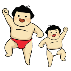 Sumo Dad and Sumo Son – English