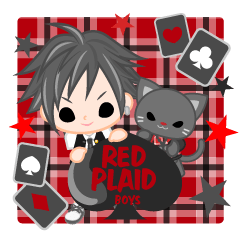 RED PLAID  boys -japanese-