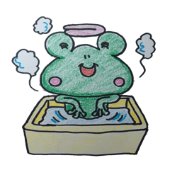 Green frog Kerokero