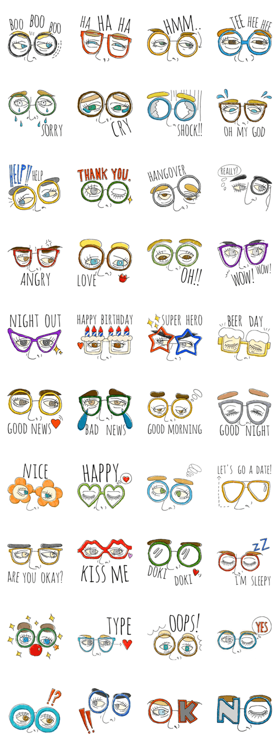 Mr. and Mrs. めがね。