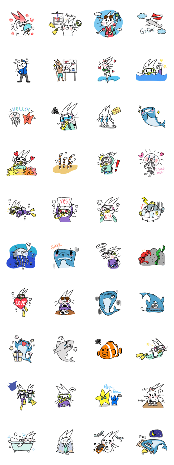 メンブンウサギとスキューバダイビング！