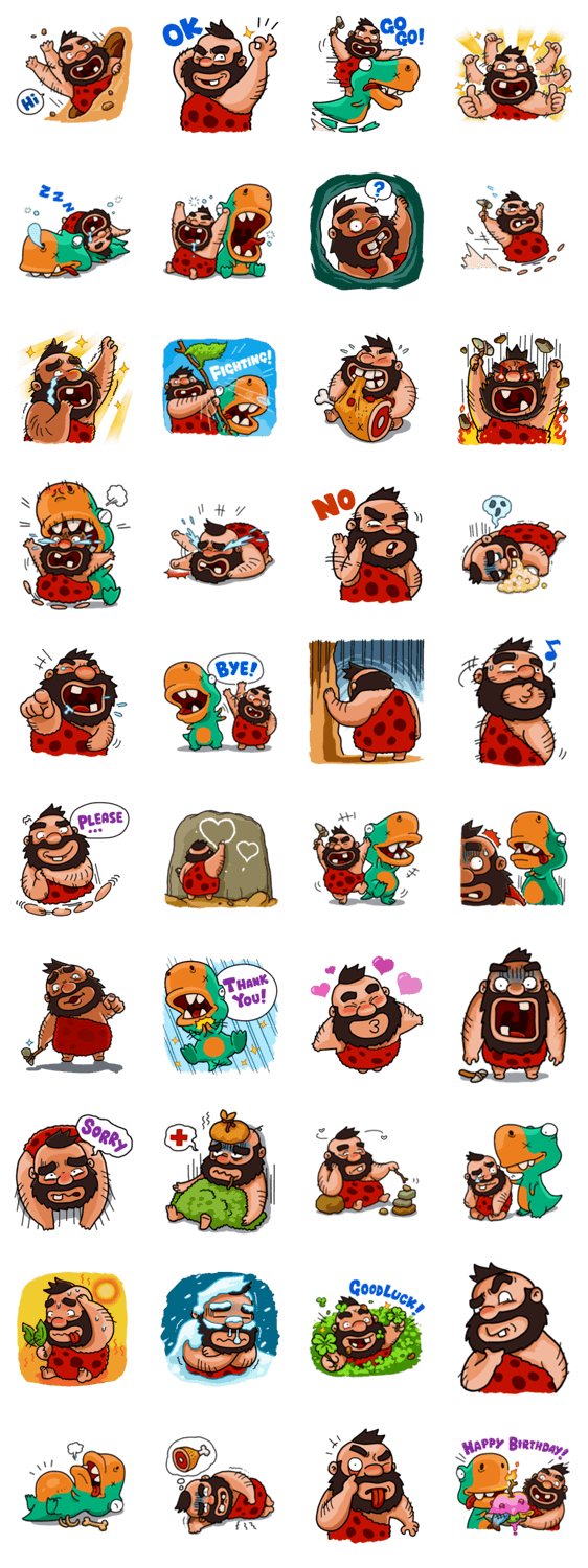 Cave Duo's Prehistoric Fun