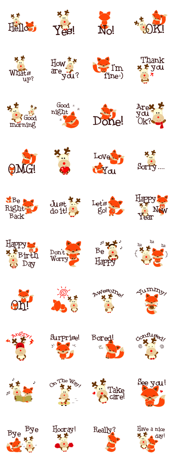 Little Reindy and Foxy Freinds