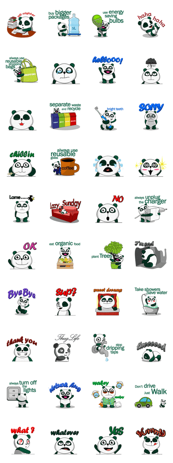 Green Panda. Eco-friendly tips