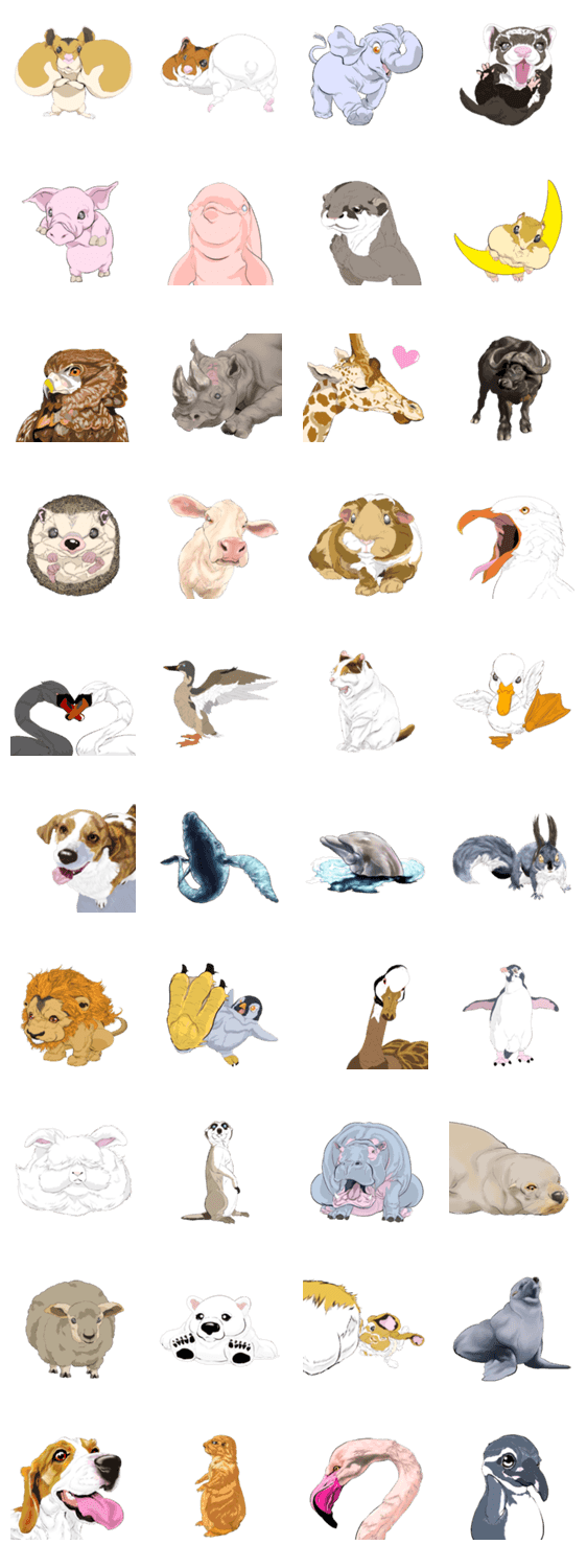 動物スタンプ２