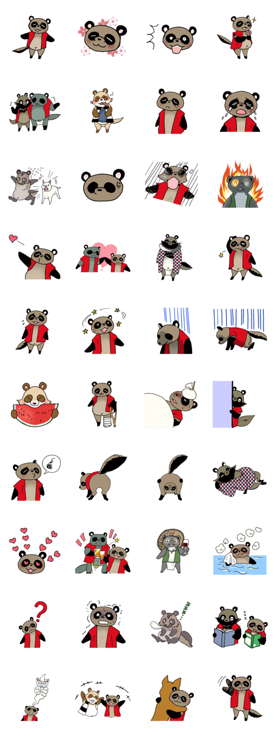 化け狸スタンプ