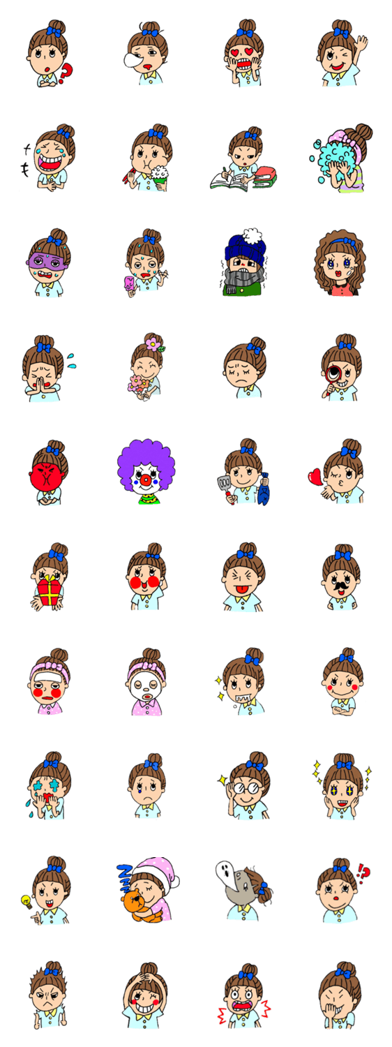 お団子頭のハルちゃん