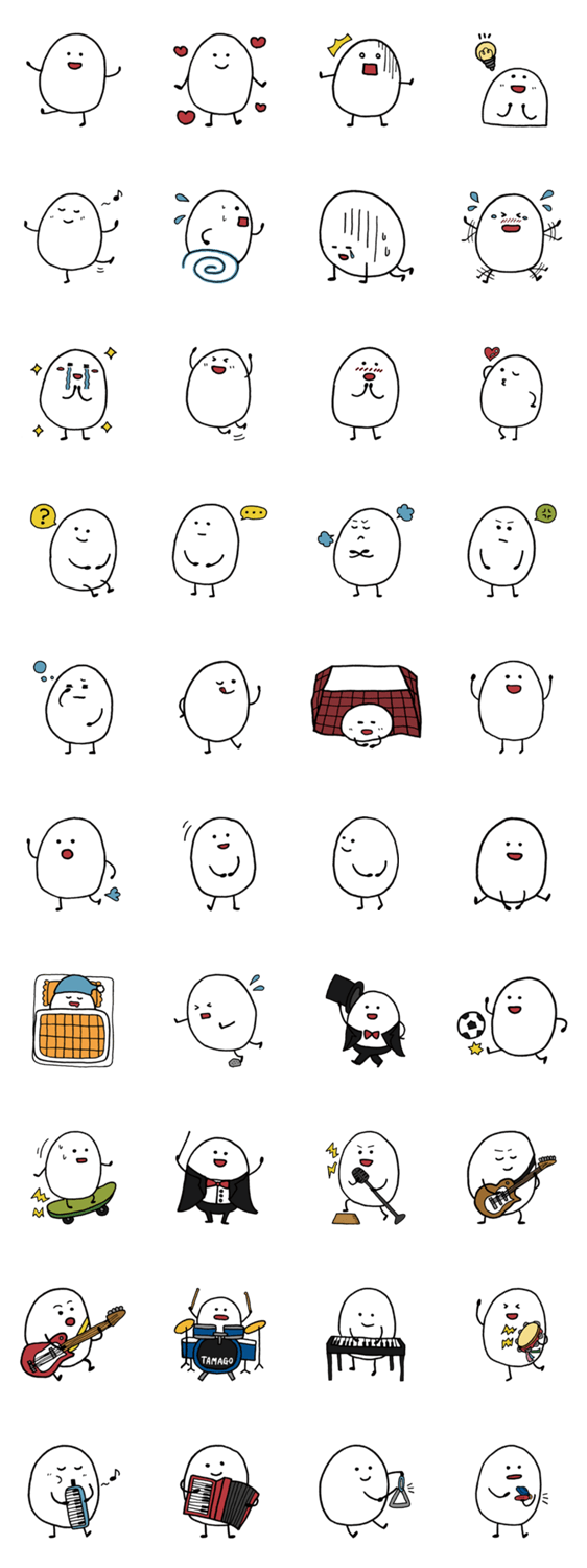 たまごくんのスタンプ