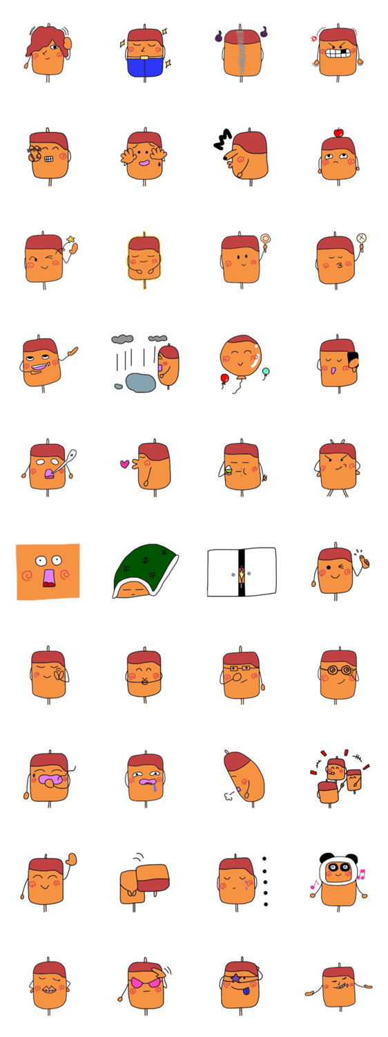 (笑)スタンプ6…文字なしバージョン