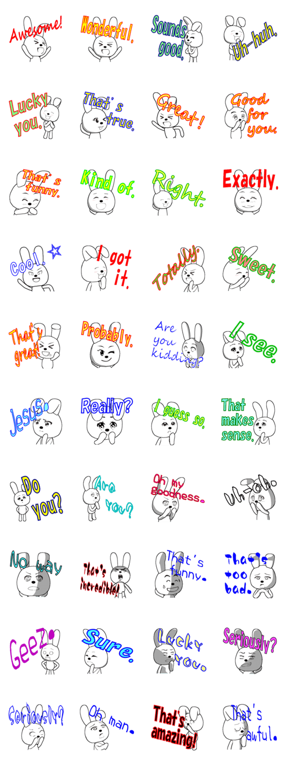 23th edition white rabbit expressive