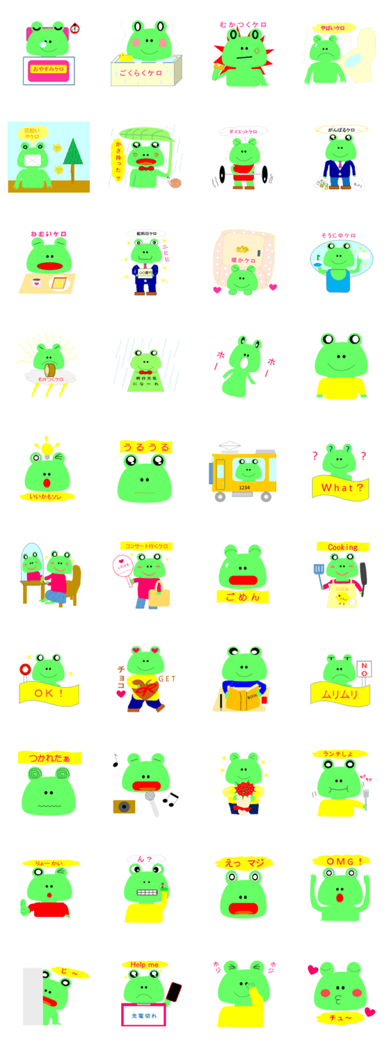 可愛いかえるの日常