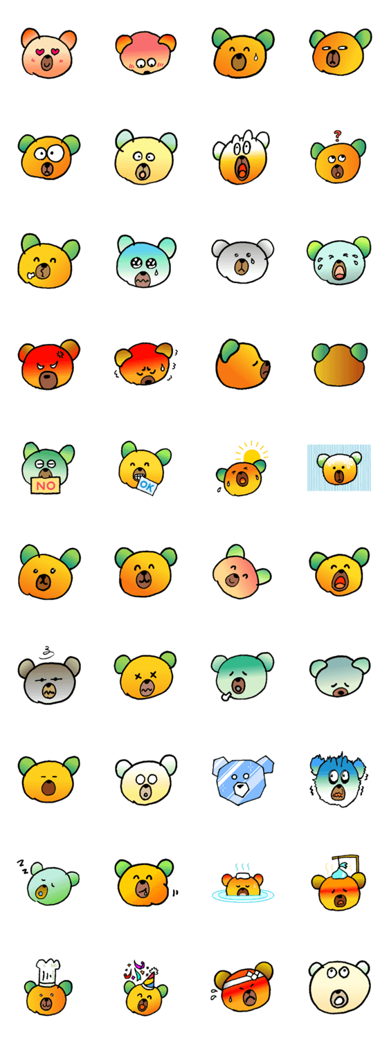 くまちゃんはみかん色