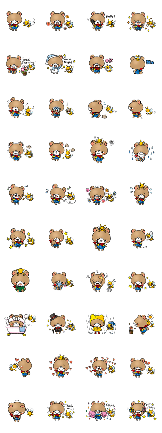 クマさんとハチさん