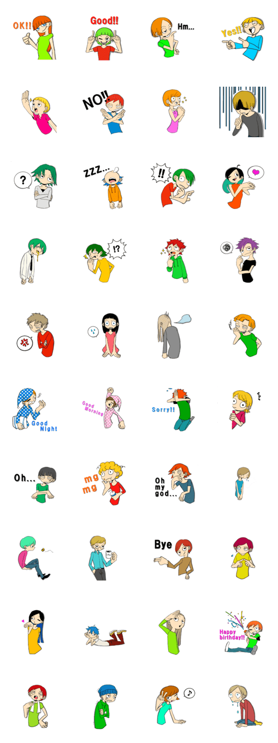 ミニキャラスタンプ