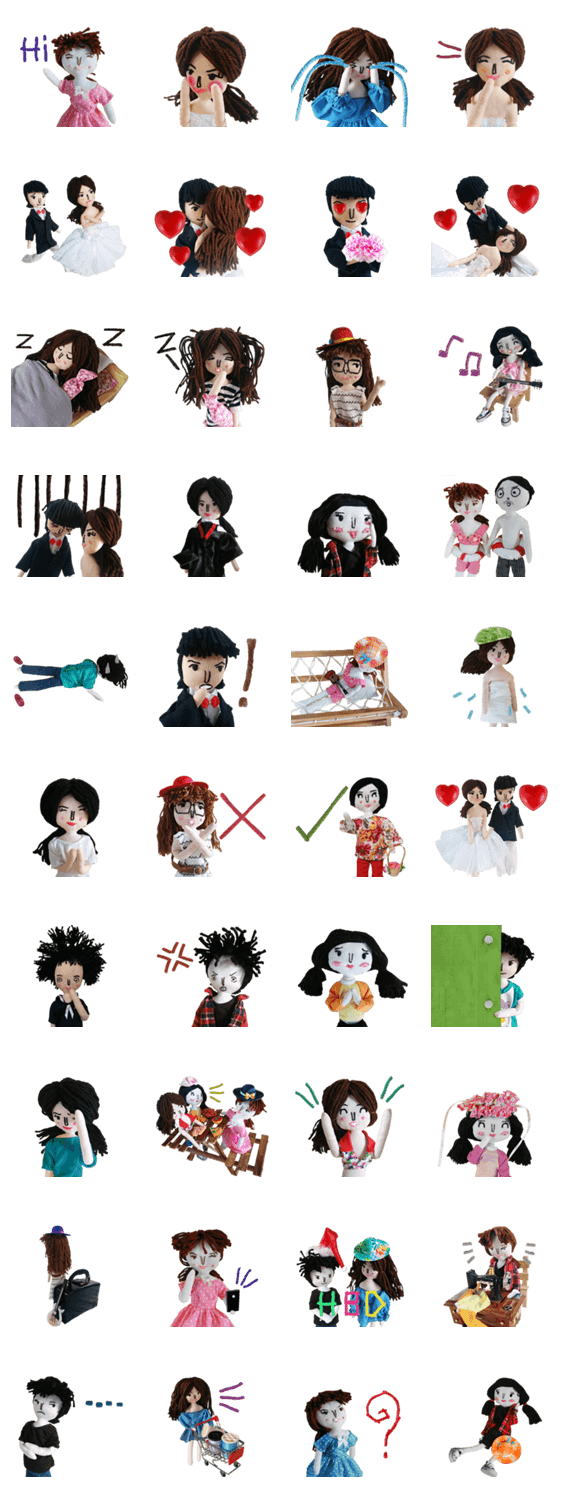 Handmade Fabric Dolls