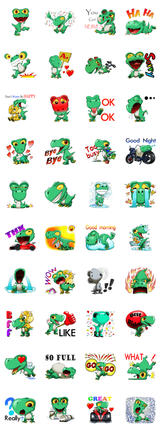 Q Dinosaur Family-T Rex English version