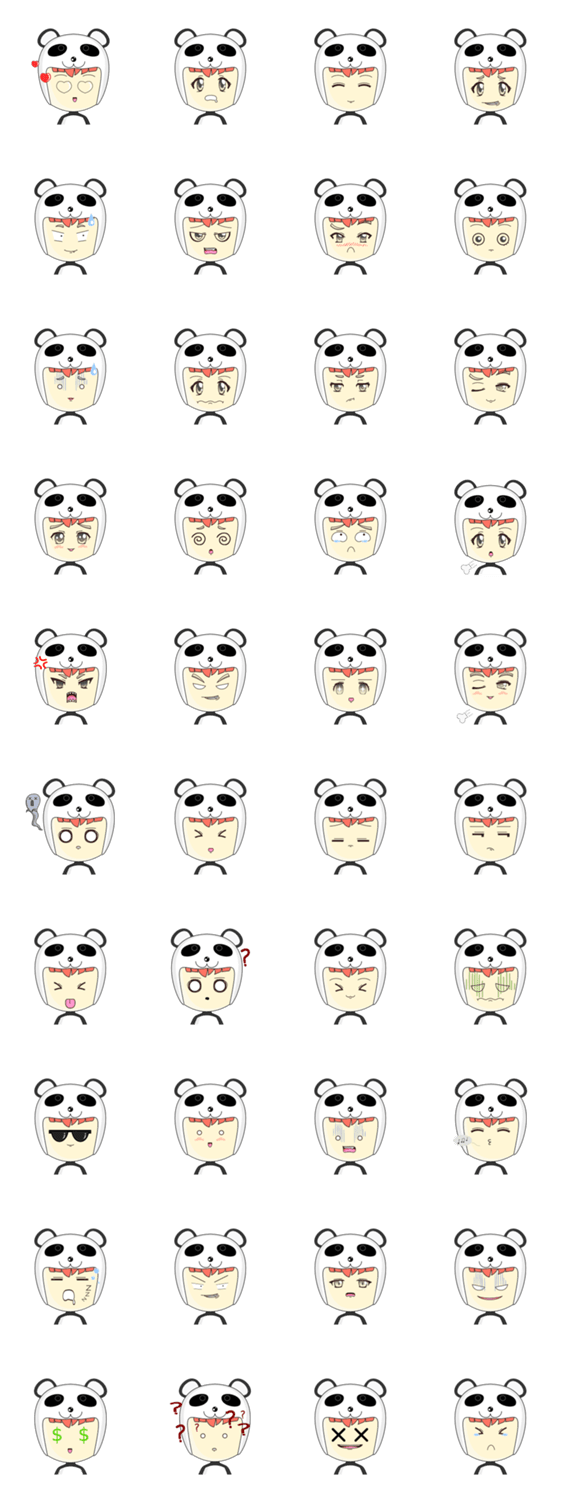 Panda Girl (Facial Expression)