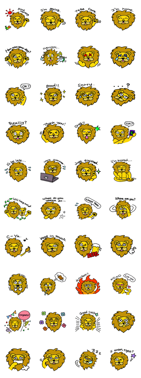 Lion Stamp 2