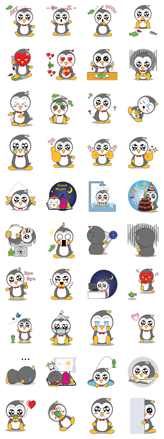 LUCKY : Happy Penguin.