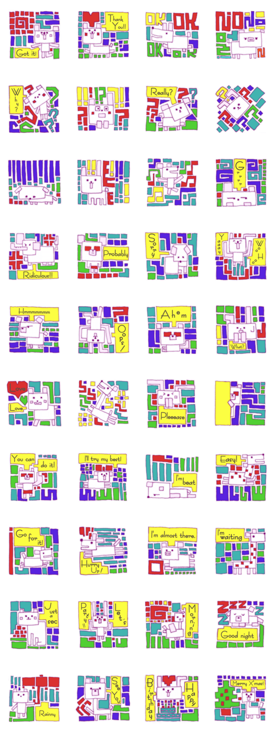 あにまるタイル　英語ver.