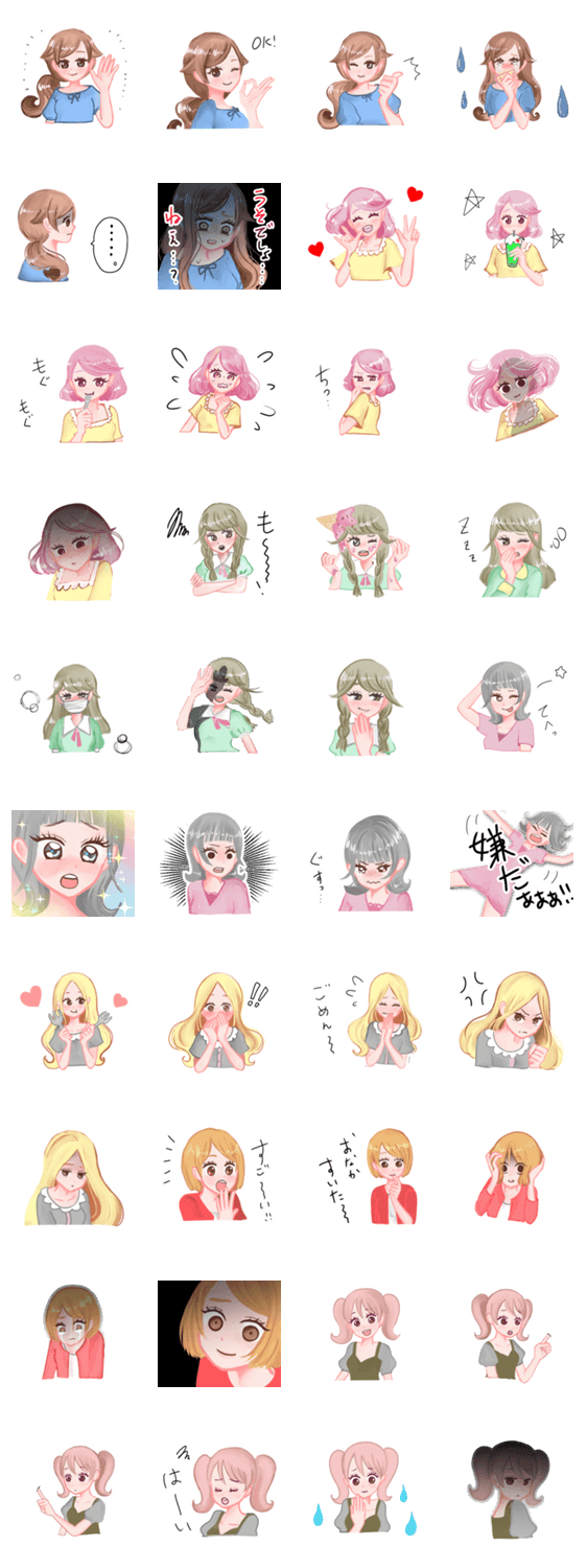 基本的に可愛い女の子達