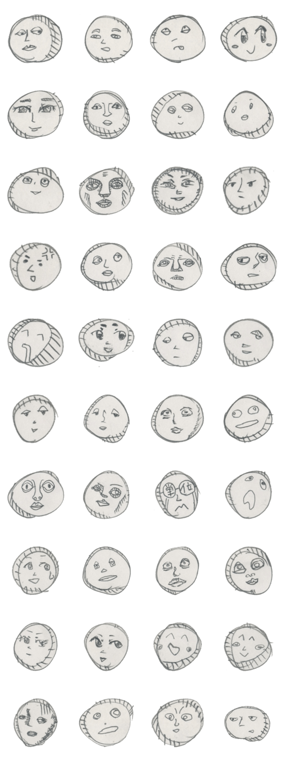 何とも言えない表情で心情を伝えるスタンプ