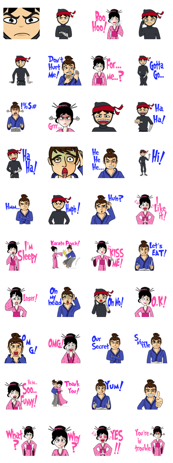 Geesha, Saburo, and Neenja