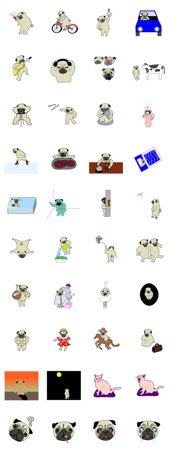 おめめくりくりパグ 山田くんの楽しい生活