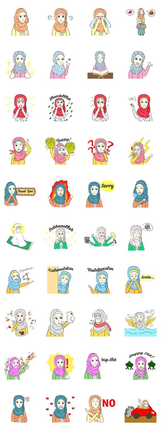 Lovely Aesha (Pastel Hijab)