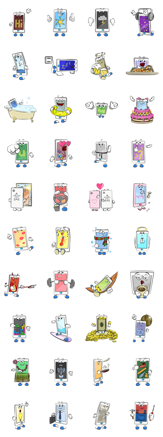 Smartphone stickers
