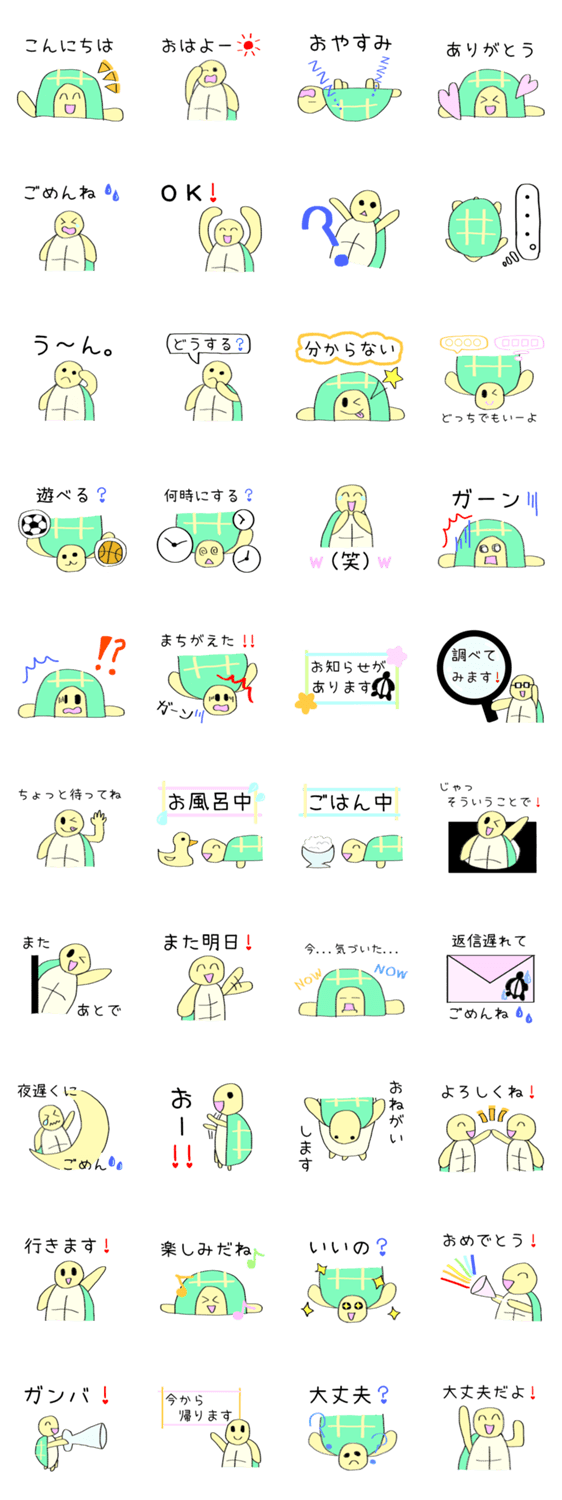 かめちゃんのメッセージ