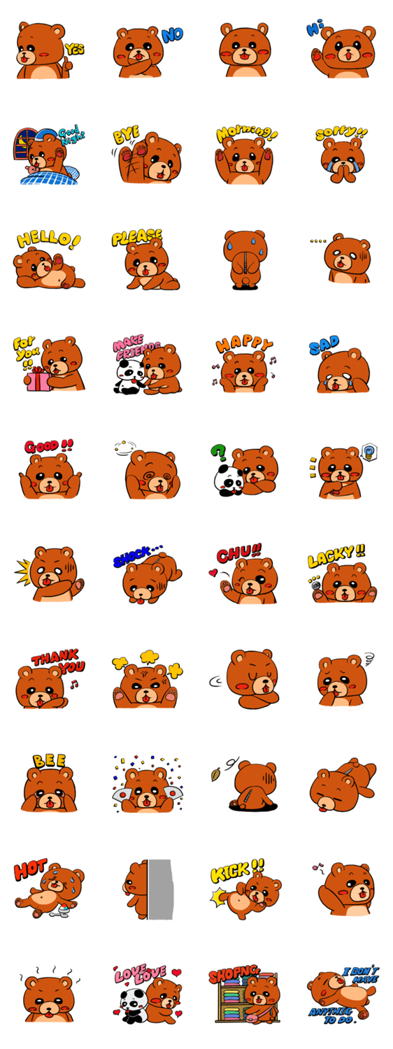 Bear Bear stamps