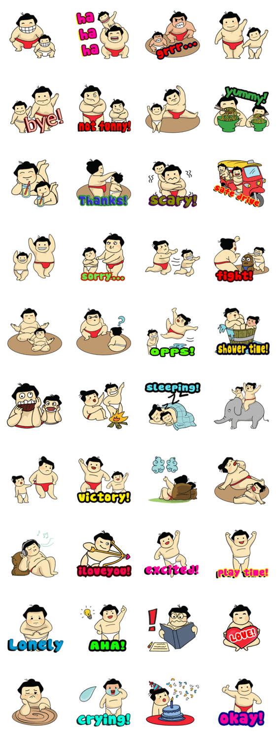 Sumo Dad and Sumo Son – English