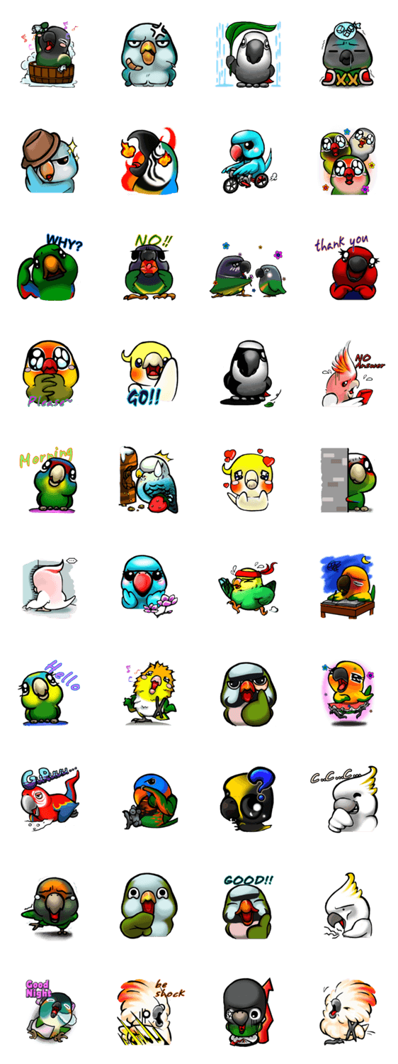 The parrot's name is Gabi & his friends2