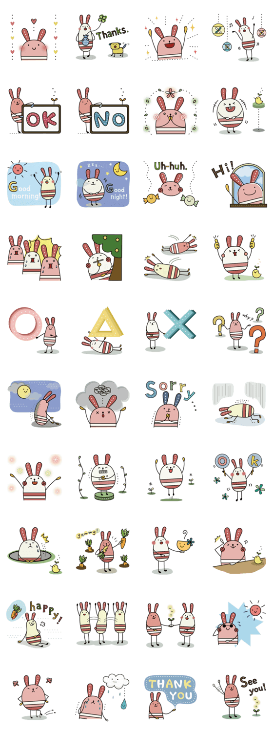 ウサッコロと仲間たち。