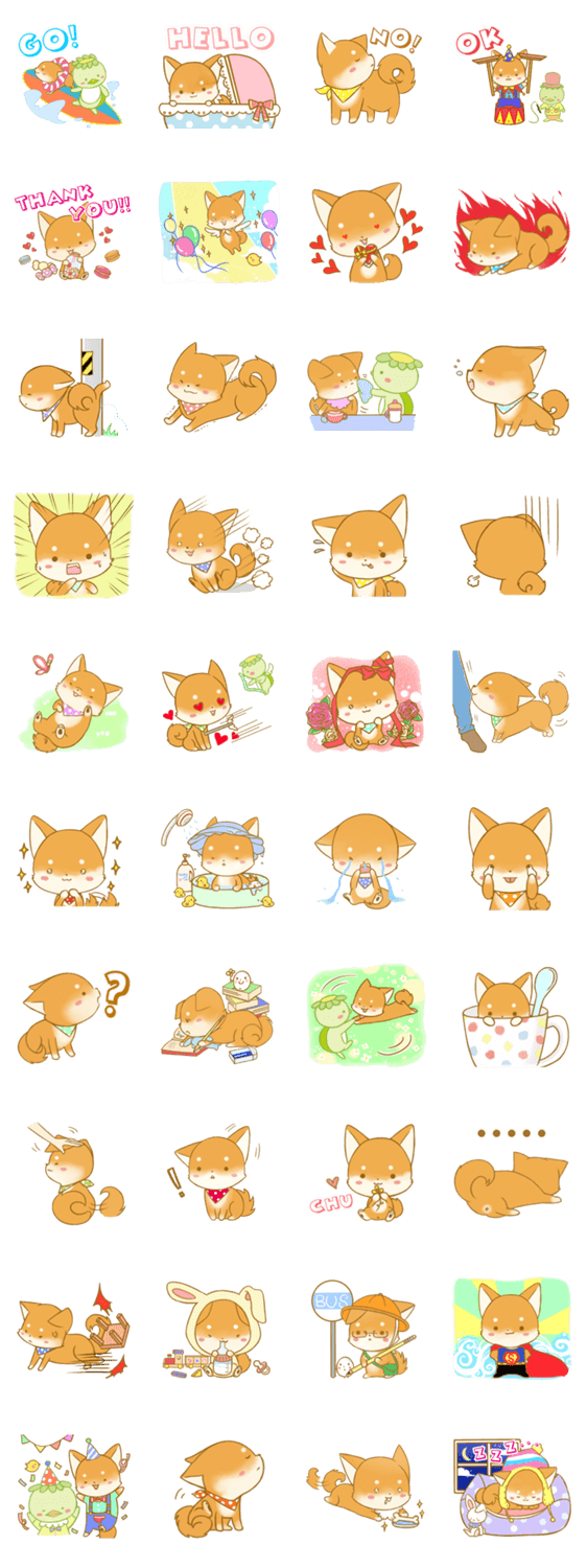 EGGのスタンプ第一弾（柴犬）