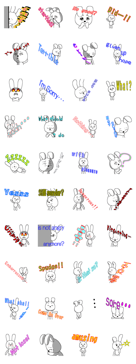 The rabbit which is full of expressions8