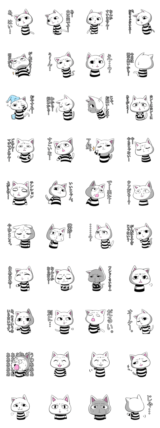 ネガティブ猫。