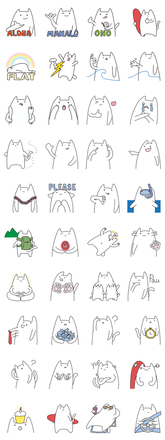 ハワイのサーファーキャット トト