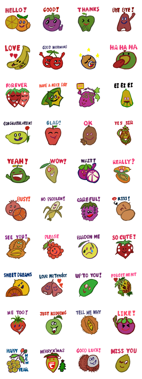 Happy Emo Fruit