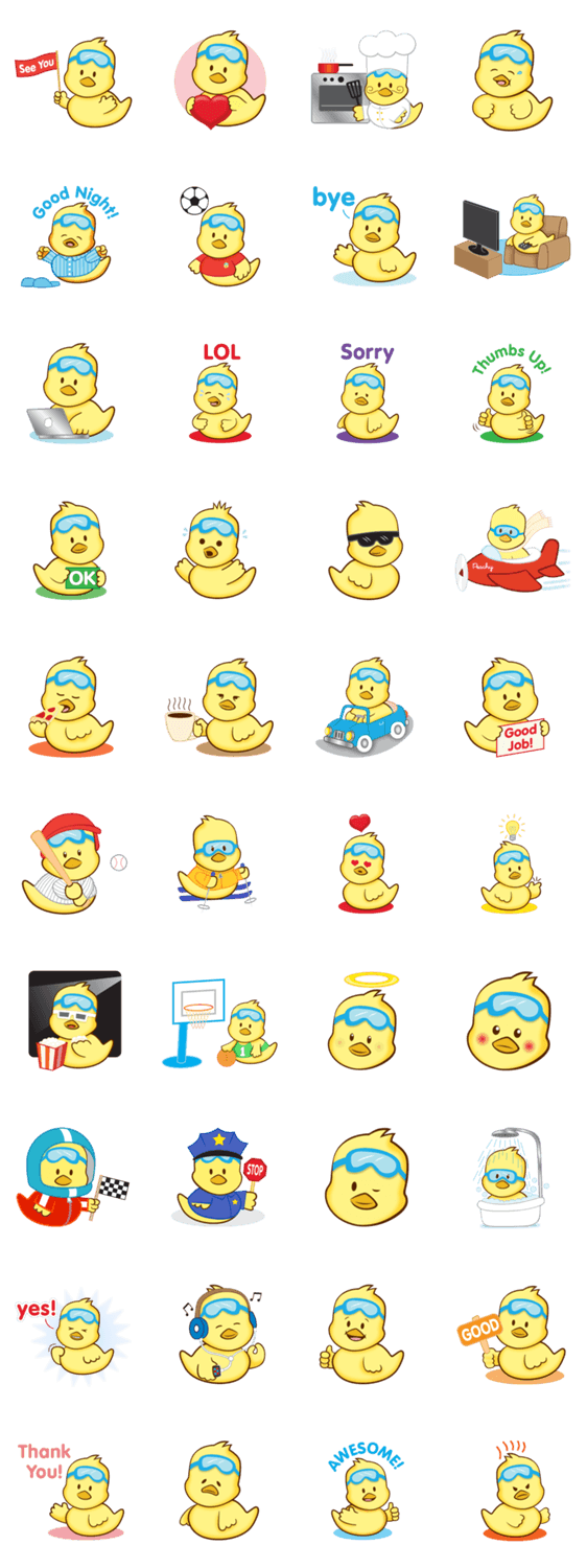 Aqueduck Stickers