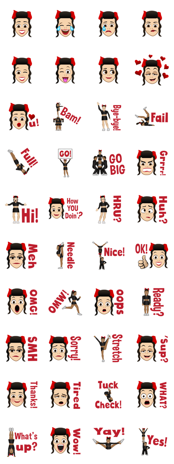 Cheermoji Cheerleader Emoji